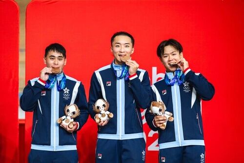 Cycling bronze for Team Hong Kong, China! Congrats to cyclists Mok Tsz-chun, To Cheuk-hei and Yung Tsun-ho who pedaled their way to a bronze medal in the Men's Team Sprint of Track Cycling at the Asian Games (Sep 29), Hong Kong, China’s first medal in this fixture.  The Hong Kong, China delegation has so far won 35 medals – five gold, 12 silver and 18 bronze. Let's keep cheering Team Hong Kong, China all the way!  Photo: Sports Federation & Olympic Committee of Hong Kong, China  #hongkong #hk #brandhongkong #asiasworldcity #dynamic #asiangames