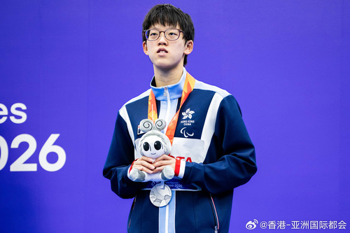 中国香港代表队于第5届亚洲残疾人运动会打响头炮！[努力]首个比赛日即传来捷报，游泳运动员刘肖仪在女子S14级200米自由泳勇夺银牌，队友黄汉彦亦在男子S14级200米自由泳摘下铜牌；剑击名将余翠怡同样表现出色，在女子花剑A级个人赛中取得铜牌。[打call][彩虹屁]让我们继续为一众港队健儿打气，期待他们 ​