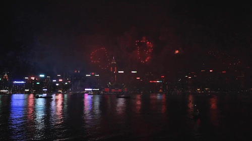Hong Kong celebrates National Day with a dazzling fireworks display!🎆 A 23-minute fireworks extravaganza lit up the night sky on Oct 1, marking the 76th anniversary of the founding of the People's Republic of China. Huge crowds gathered on both sides of Victoria Harbour to admire the display, which featured celebratory themes such as peony, hearts and smiley faces.✨ Watch our video!  #hongkong #brandhongkong #asiasworldcity #megaevents #megaHK #NationalDay #NationalDayFireworks2025 #VictoriaHarbour #fireworks