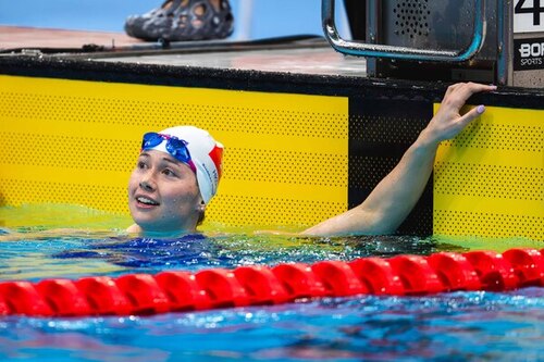 Hong Kong’s “flying fish” wins again!📢🏊‍♀️ Congrats to Team Hong Kong, China’s swimming sensation Siobhan Haughey (nicknamed “flying fish”) on winning the Women’s 100m Freestyle🥇, her second gold medal at the 20th Asian Games (Sep 22). Elsewhere, fencer Ryan Choi battled gallantly to clinch silver in the Men’s Foil Individual🤺, while wushu athlete Lau Chi-lung claimed silver in the Men’s Nanquan & Nangun. Cyclist Leung Wing-yee fought hard to take the bronze medal in the Women’s Road Race.  The Hong Kong, China Delegation has now secured 12 medals at the Asian Games—three golds, five silvers and four bronzes.👏 Well done to all our athletes and keep up the great performances!💪🔥  Photo: Sports Federation & Olympic Committee of Hong Kong, China  #hongkong #hk #brandhongkong #asiasworldcity #dynamic #asiangames