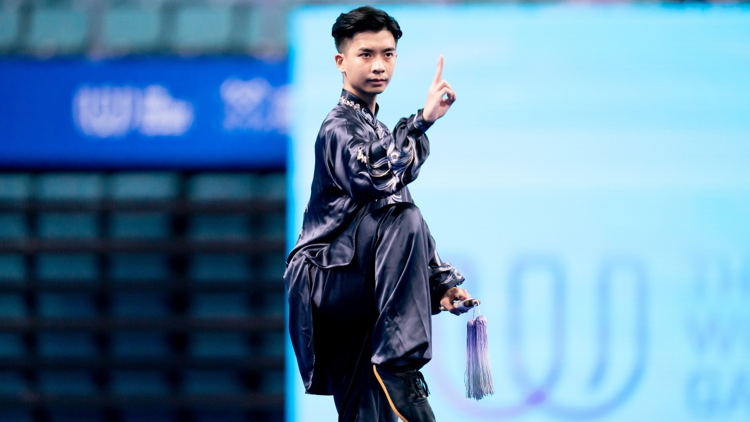 Yeung Chung-hei wins the gold medal in Wushu - Men's Taijiquan - Taijijian Combined at The 12th World Games in Chengdu (2025) Photo: Sports Federation & Olympic Committee of Hong Kong, China