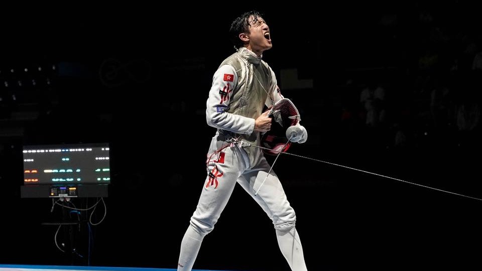 Congrats to Hong Kong's world champion fencer Ryan Choi (2025) Photo: Fencing Association of Hong Kong, China
