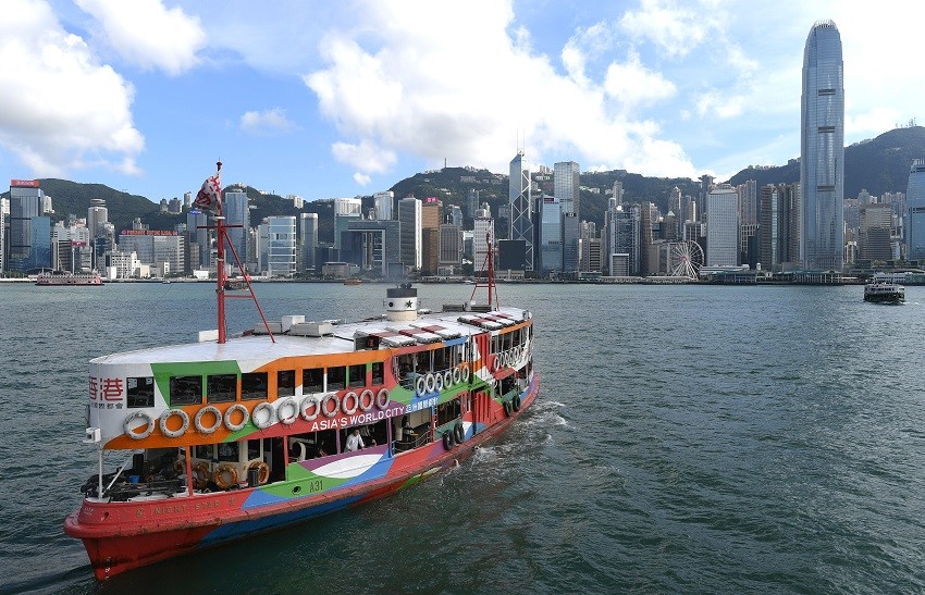 Star Ferry service in Victoria Harbour. (2020)