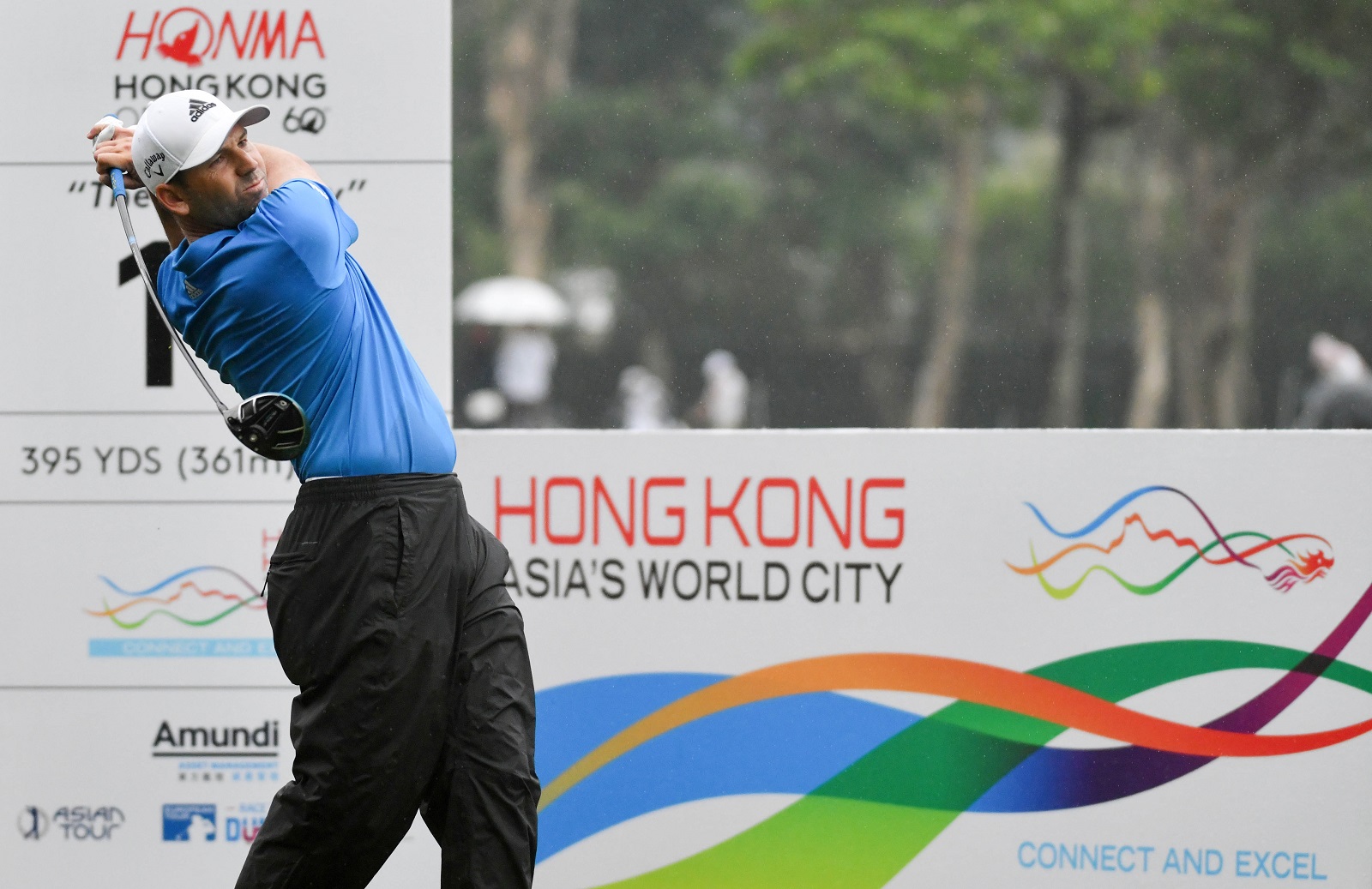 香港哥尔夫球公开赛于粉岭的香港哥尔夫球会举行。 (2020)