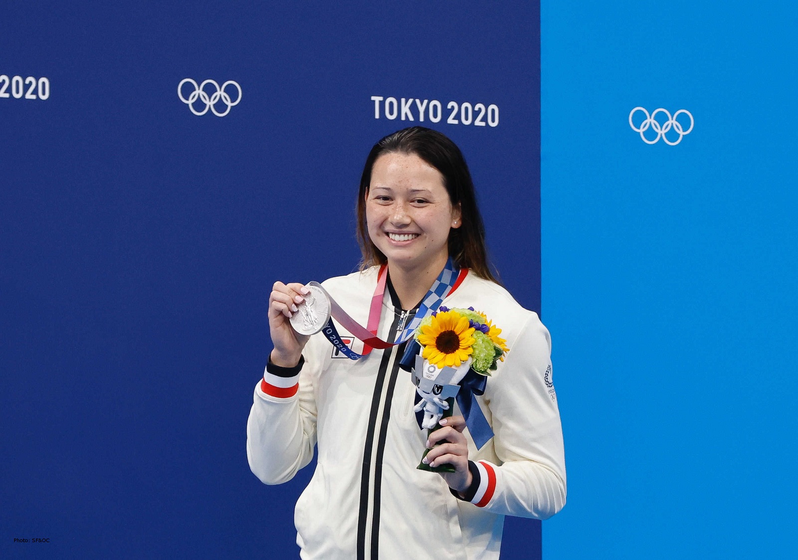 Siobhan Haughey, double-silver medal winner at the Tokyo 2020 Olympics (swimming). (2021) Photo credit: SF&OC 2020