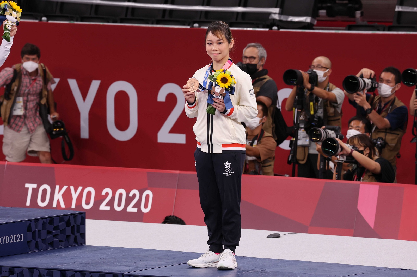 Grace Lau, bronze medal winner at the Tokyo 2020 Olympics (kata). (2021) Photo credit: SF&OC