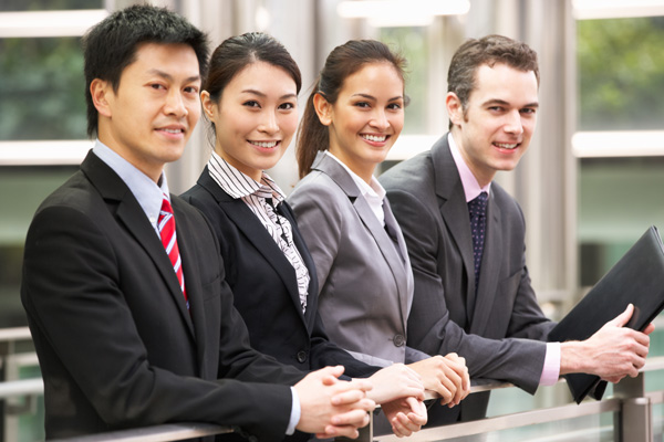 Business professionals of different nationalities